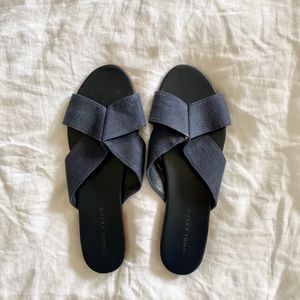 Jenni Kayne Linen Crossover Sandal